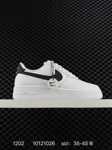 Nike Air Force 1 07 White Black EU 35-45 5 Casual - Unisex (BS-73872)