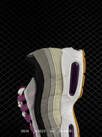 Nike Air Max 95 HF7545-002 White Grey Black Purple Beige EU 36-48 Lifestyle - Unisex (BS-71463)