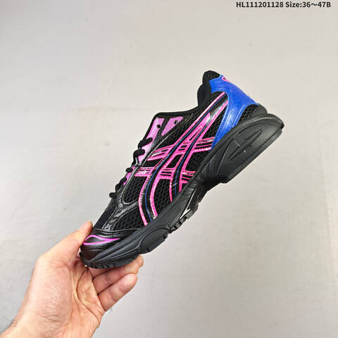 ASICS Gel-Kayano 14 Black Hot Pink Blue EU 36-47 Running Shoe Running Sneakers - Unisex (BS-69212)