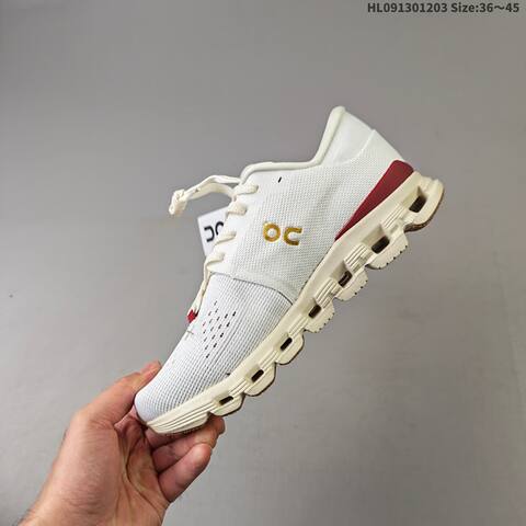 On Cloud X 4 White Cream Burgundy Gold EU 36-45 Running Shoe Running Sneakers Unisex BS-69753