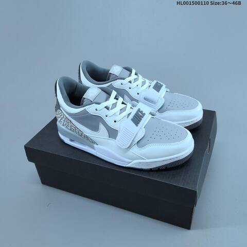 Jordan Legacy 312 Low White Grey 36 46B Lifestyle - Women's (BS-67026)