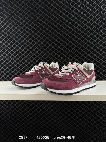 New Balance 574 U574LGBB burgundy off white grey black EU 36-45 sneaker