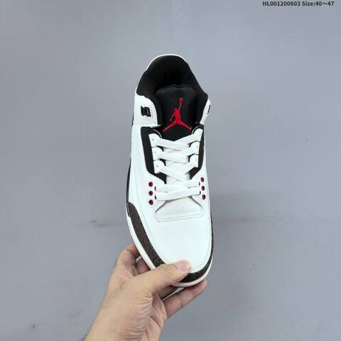 Jordan Air Jordan 3 White Black Cement Grey Red EU 40-47 Basketball - Men's (BS-65817)