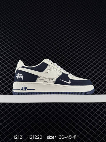 Nike Air Force 1 07 White Navy Gray 36-45 Lifestyle - Unisex (BS-73752)