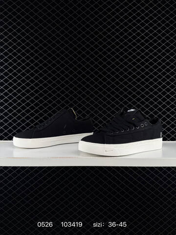 Nike Blazer Low 77 Jumbo Black Sail White EU 36-45 Skate - Unisex (BS-71184)
