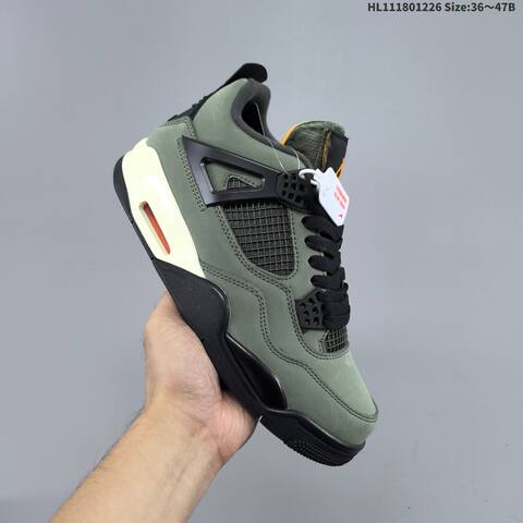 Jordan Air Jordan 4 Green Black Orange 36 47 Basketball - Unisex (BS-67267)