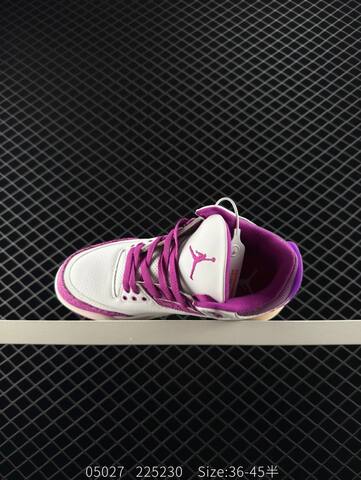 Jordan Air Jordan 3 Retro White Purple Pink Green Beige EU 36-45 Basketball Shoe - Unisex (BS-81294)