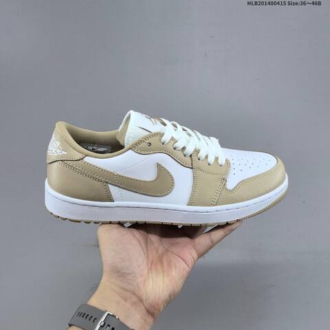 Jordan Air Jordan 1 Low Golf White Beige EU 36-46 - Unisex (BS-66177)