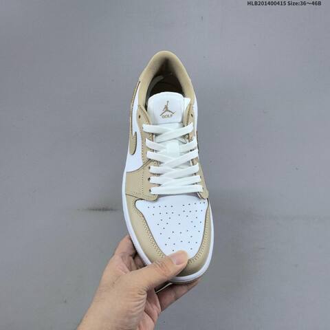 Jordan Air Jordan 1 Low Golf White Beige EU 36-46 - Unisex (BS-66177)
