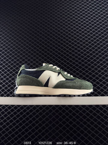 New Balance 327 Black Cream Gray White EU 36-45 Sneaker - Unisex (BS-82972)