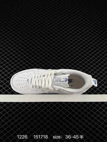 Nike Air Force 1 07 White Iridescent Blue EU 36-45 5 Lifestyle - Unisex (BS-73465)