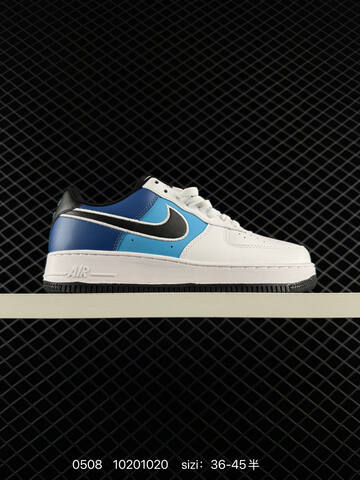 Nike Air Force 1 07 White Blue Black Red EU 36-45 Casual - Unisex (BS-71598)