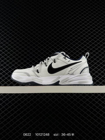 Nike Air Monarch IV White Black Grey EU 36-45 Training Shoe Unisex BS-70648