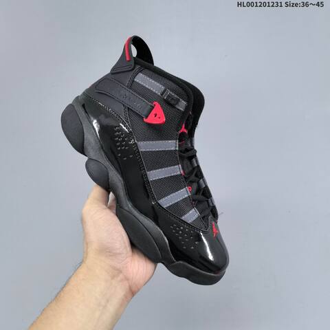 Jordan Air Jordan 6 Rings Black Grey Red EU 36-45 Basketball - Unisex (BS-67163)