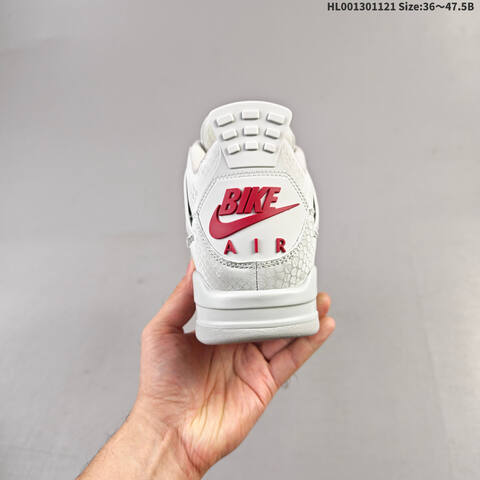 Jordan Air Jordan 4 OG BIKE AIR White Red EU 36-47 5 Basketball - Unisex (BS-63358)