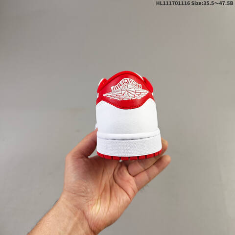 Jordan Air Jordan 1 Retro Low OG White Red EU 35 5-47 5 Casual - Unisex (BS-63604)