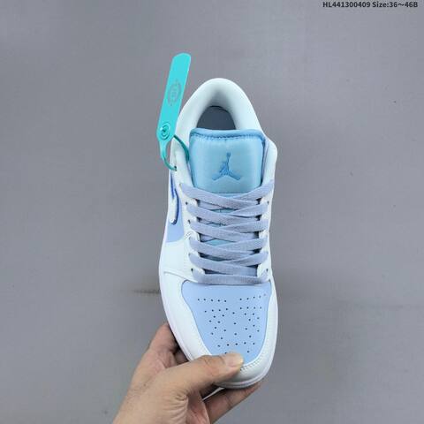 Air Jordan 1 Low Ice Blue AIR JORDAN 1 Aj1 Lifestyle (BS-66270)