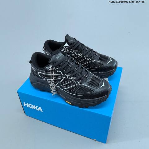 HOKA ONE ONE Mafate Speed 2 Black White EU 36-45 Trail Shoe Trail Running Sneakers - Unisex (BS-69361)