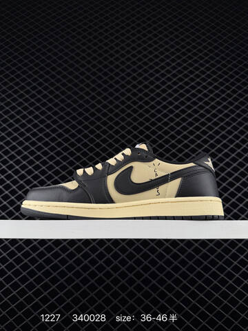 Jordan Travis Scott x Air Jordan 1 Low DM7866-200 Black Cream Brown EU 36-46 Sneaker - Unisex (BS-79968)