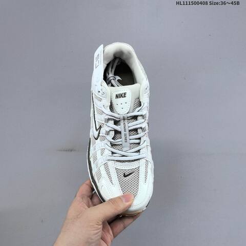 NIKE P-6000 Retro Casual Low-top Urban Commuting Running Shoes Breathable Mesh Fabric With Leather And Synthetic Overlays Vibrant Color Matching Foam Cushioning For Comfort Lifestyle (BS-60883)