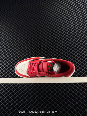 Jordan Travis Scott x Air Jordan 1 Low Canary Red White Black Sail EU 36-45 Sneaker - Unisex BS-80867