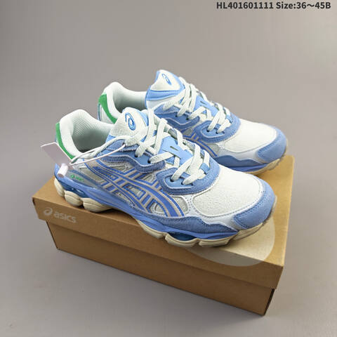 ASICS GEL-NYC White Silver Black EU 36-45 Running Shoe Running Sneakers Unisex BS-69315