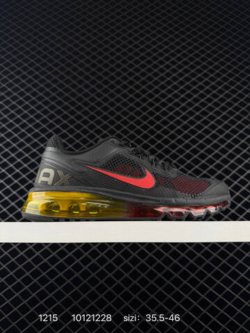 Nike Air Max 2013 White Gray Black Neon Yellow 35 5-46 Running - Unisex (BS-73679)