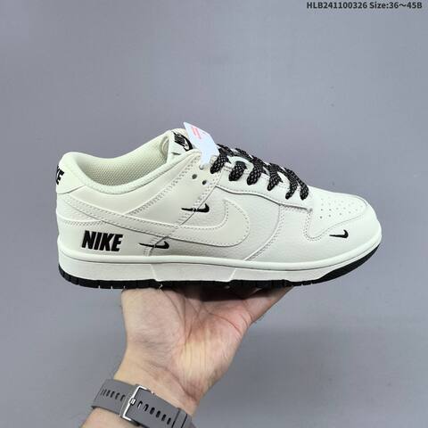 Nike Dunk Low Off White Black EU 36-45 Skate Shoe - Unisex BS-61122