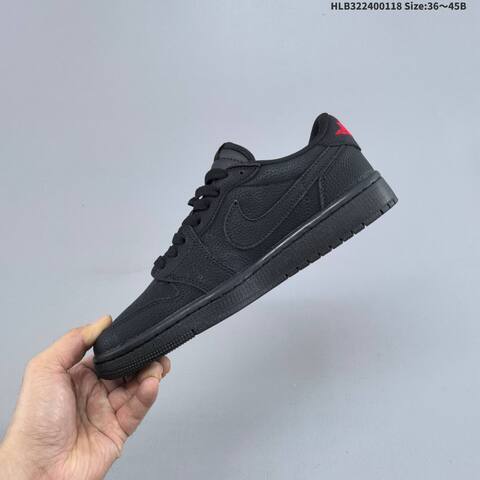 Jordan Air Jordan 1 Low x Travis Scott Black Red EU 36-45 Casual - Unisex (BS-66928)
