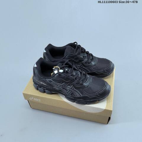ASICS GEL-NYC Black Silver Gray EU 36-47 Running Shoe Running Sneakers - Unisex (BS-68767)