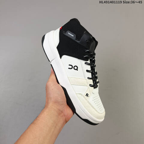 On Running THE ROGER Clubhouse Mid White Black Off White EU 36-45 Sneaker Casual Sneakers - Unisex (BS-69803)