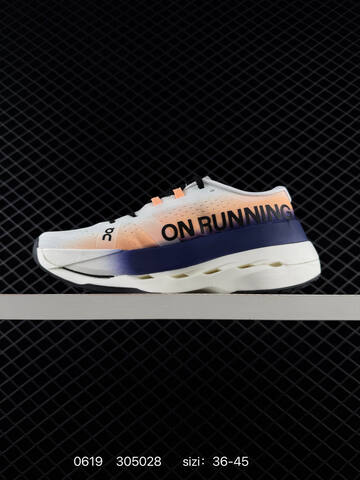 On Running Cloudboom Strike White Orange Navy Black EU 36-45 Running Shoe Running Sneakers Unisex BS-85151