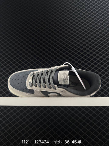 Nike Air Force 1 07 Supreme Grey Black Cream 36-45 Lifestyle - Unisex (BS-74076)