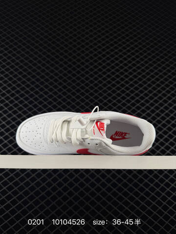 Nike Court Vision Low White Red 36-45 Casual - Unisex (BS-72861)
