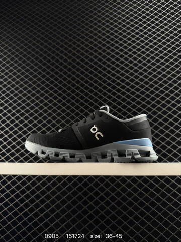 On Cloud X 4 Black Grey Blue EU 36-45 Running Shoe Running Sneakers - Unisex (BS-85501)