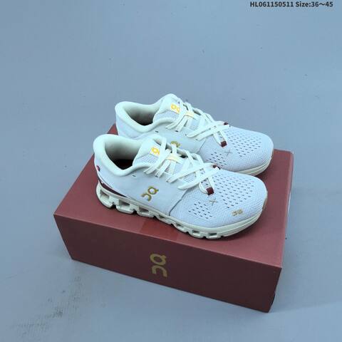 On Running Cloud X 4 White Black Ivory Coral EU 36-45 Running Shoe Running Sneakers - Unisex (BS-69568)