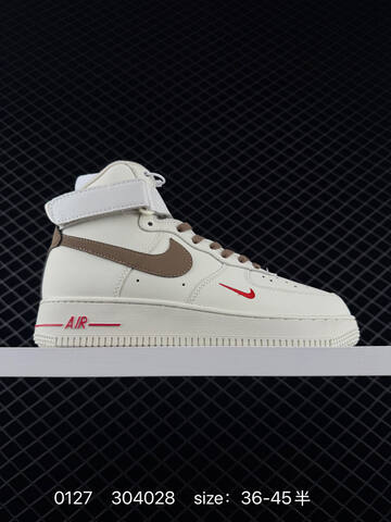 Nike Air Force 1 07 High Multiple Colorways Shown Tan Light Grey White Red White Grey EU 36-45 5 Casual - Unisex (BS-72934)