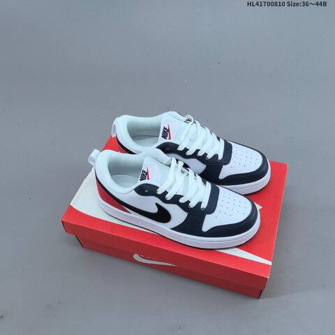 Nike Court Borough Low 2 GS White Black Red EU 36-44 Skate Shoe - Unisex BS-59890