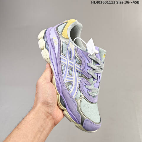ASICS GEL-NYC White Silver Black EU 36-45 Running Shoe Running Sneakers - Unisex (BS-69315)