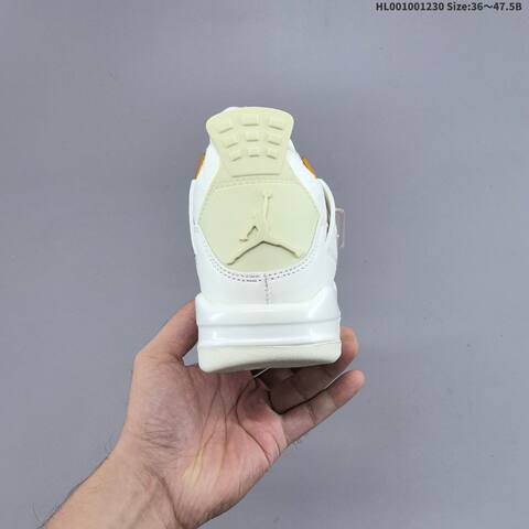 Jordan Air Jordan 4 Retro WMNS Vivid Sulfur Sail White With Metallic Gold Accents EU 36-47 5 Basketball - Unisex (BS-67186)
