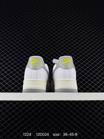 Nike Air Force 1 07 White Grey Volt Yellow EU 36-45 5 Lifestyle - Unisex (BS-73537)