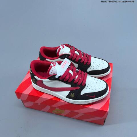 Nike Air Jordan 1 Low Black White Red EU 36-45 Lifestyle - Unisex BS-66085