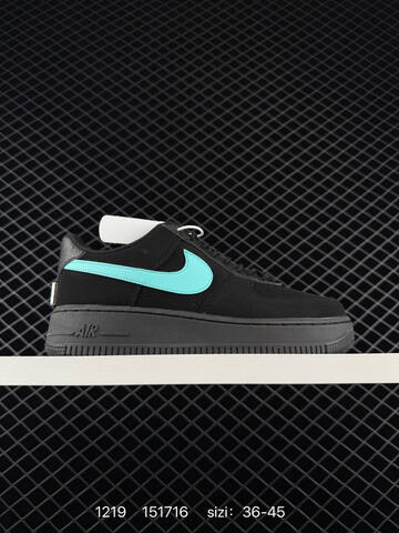 Nike Air Force 1 07 Black Turquoise EU 36-45 Lifestyle - Unisex (BS-73589)