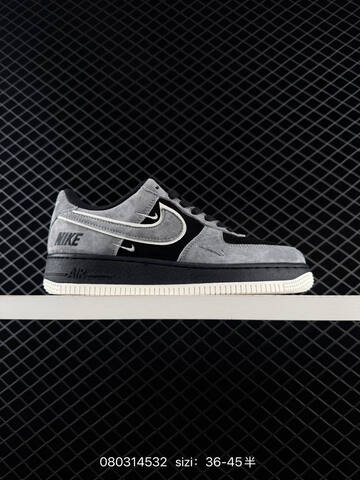 Nike Air Force 1 07 Off White Navy Blue EU 36-45 Skate - Unisex (BS-69964)