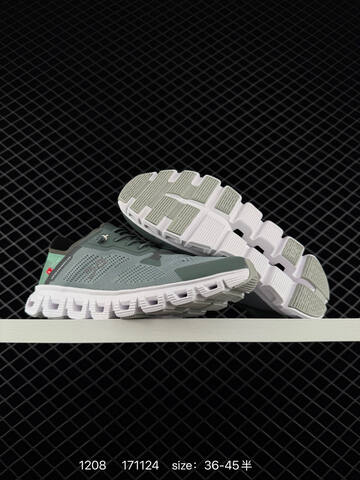 On Cloud 5 Sage Green White EU 36-45 Running Shoe Running Sneakers - Unisex (BS-85442)