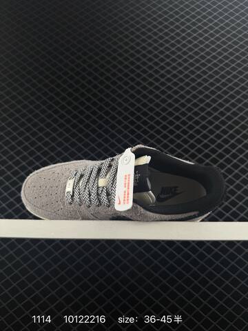 Nike Stussy x Nike Air Force 1 07 Low Grey Black White 36-45 Lifestyle - Unisex (BS-74205)