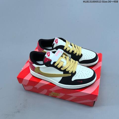 Nike Air Jordan 1 Low White Red Black EU 36-45 Lifestyle - Unisex (BS-65973)