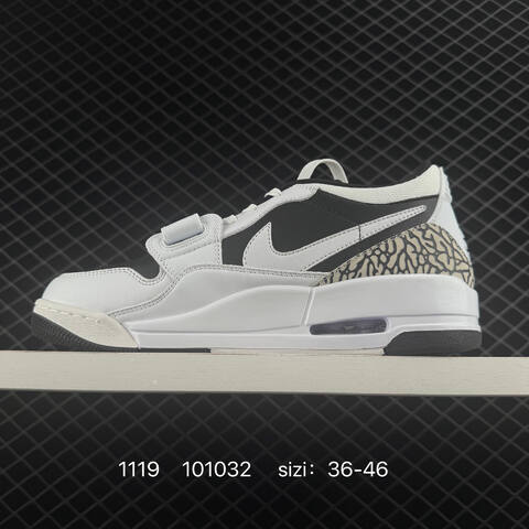 Jordan Air Jordan Legacy 312 Low White Black Light Grey EU 36-46 Basketball Shoe - Unisex BS-80240