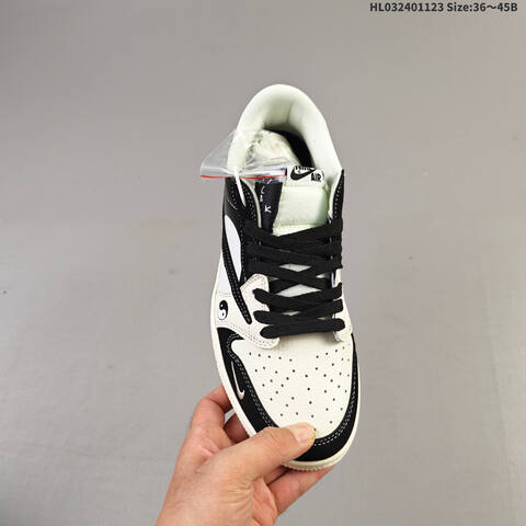 Nike Air Jordan 1 Black White Cream EU 36 45 Basketball - Unisex (BS-63218)