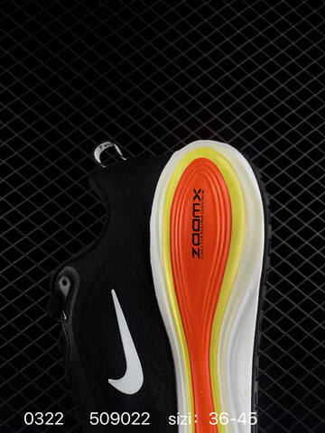 Nike Vomero Plus Black White With Orange-yellow Accents 36-45 Running - Unisex (BS-72518)